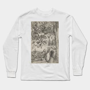 The Temptation of St. Anthony by Lucas Cranach the Elder Long Sleeve T-Shirt